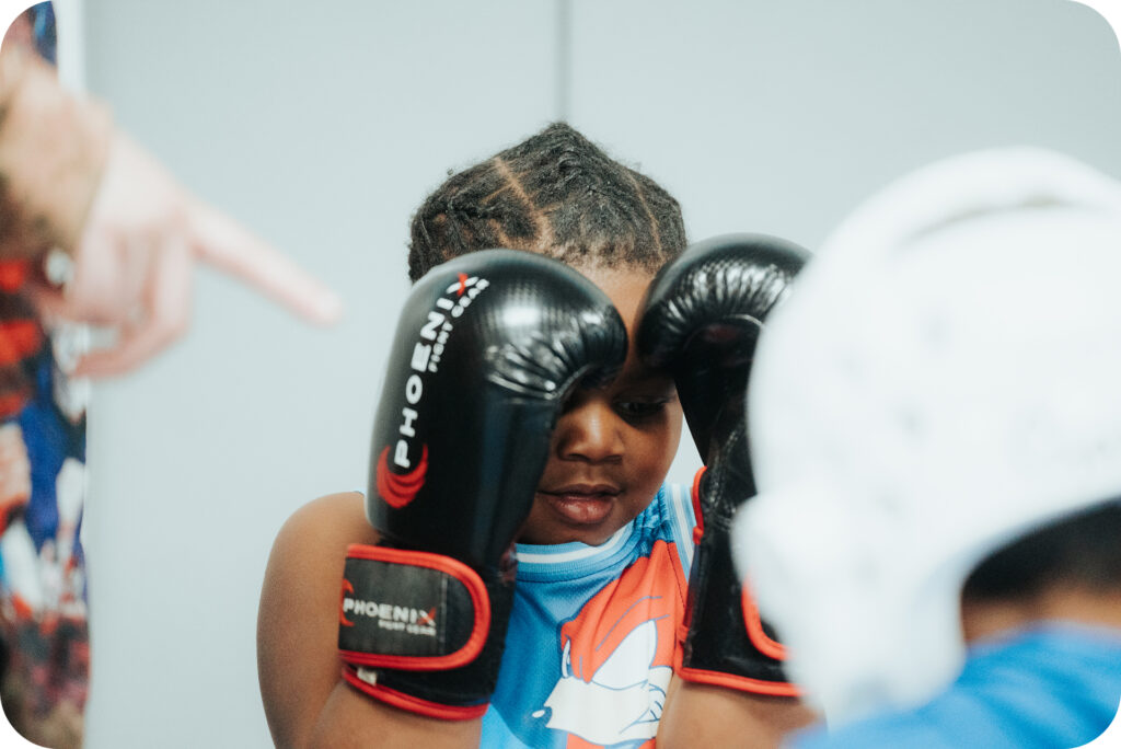 Kids kickboxing girls
